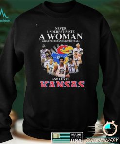 Never Underestimate A Women Love Kansas Shirt, Kansas Nation Champion T Shirt