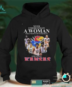 Never Underestimate A Women Love Kansas Shirt, Kansas Nation Champion T Shirt