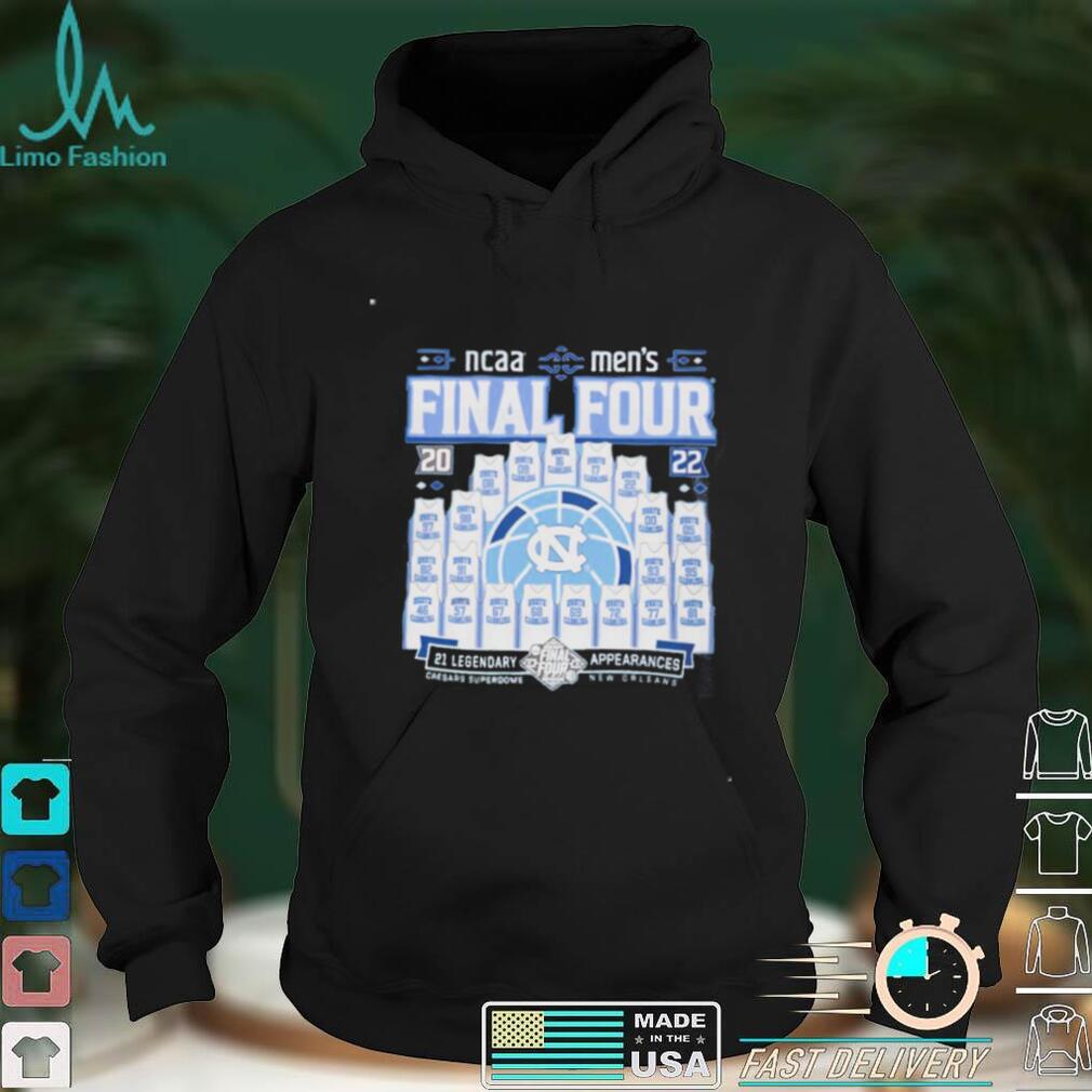 North Carolina Tar Heels NCAA men’s final four 21 legendary appearances shirt North Carolina Tar Heels NCAA men’s final four 21 legendary appearances shirt