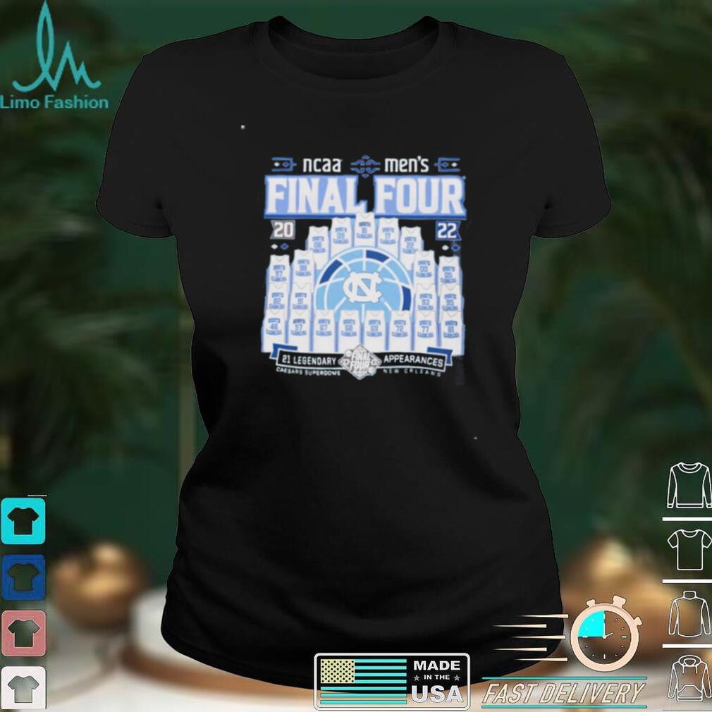 North Carolina Tar Heels NCAA men’s final four 21 legendary appearances shirt North Carolina Tar Heels NCAA men’s final four 21 legendary appearances shirt