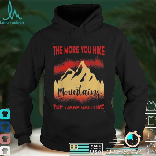 Outdoor colorful hiking graphic camping mountains nature shirt