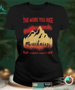 Outdoor colorful hiking graphic camping mountains nature shirt