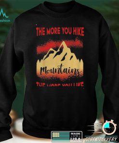 Outdoor colorful hiking graphic camping mountains nature shirt