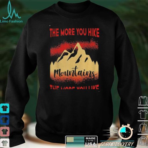 Outdoor colorful hiking graphic camping mountains nature shirt