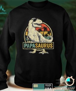 Papasaurus T Rex Dinosaur Papa Saurus Family Matching T Shirt sweater shirt