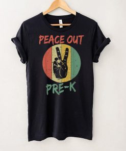 Peace Out Pre K Funny End Of School Year Teacher Student T Shirt tee