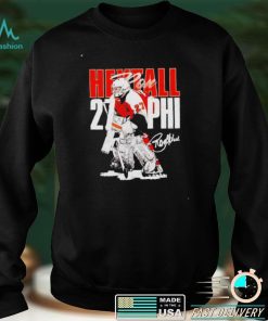 Philadelphia Flyers Ron Hextall bold signature shirt