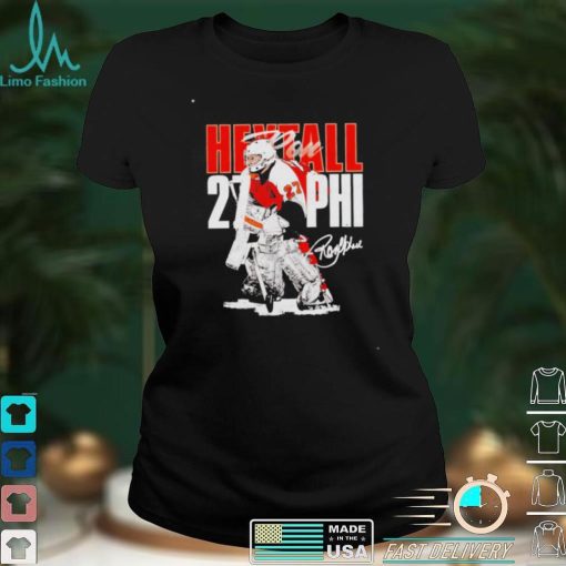 Philadelphia Flyers Ron Hextall bold signature shirt