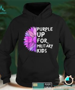 Purple Up Military Child Sunflower Military Brats Month T Shirt