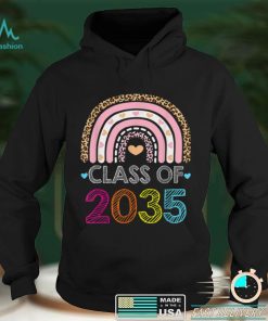 Rainbow Class Of 2035 Kindergarten Grow With Me Graduation T Shirt
