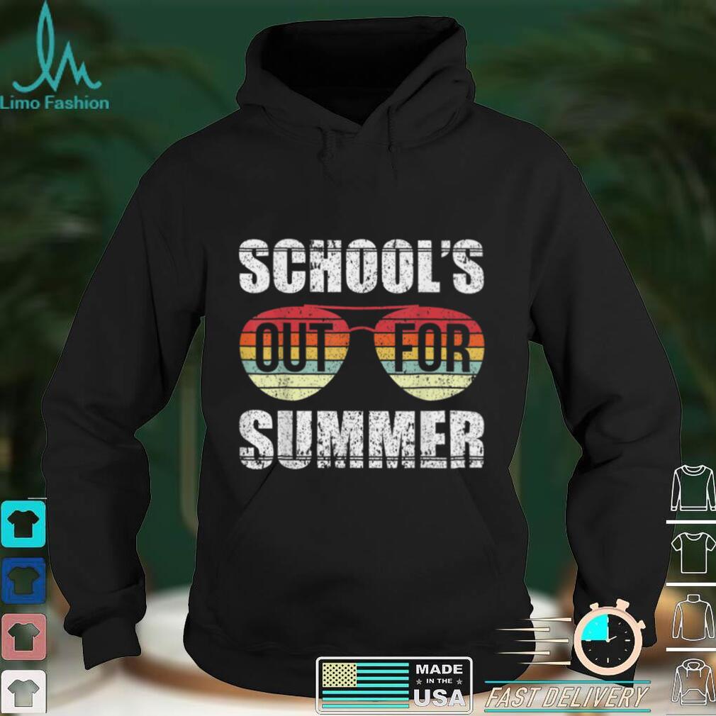 Retro Last Day Of School Schools Out For Summer Teacher Gift T Shirt tee