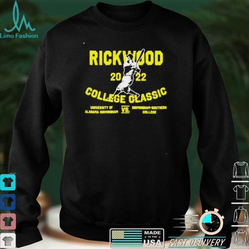 Rickwood 2022 college classic university of Alabama Birmingham vs Birmingham Southern shirt