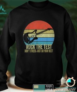 Rock The Test Dont Stress Vintage Funny Testing Day Teacher T Shirt