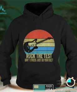 Rock The Test Dont Stress Vintage Funny Testing Day Teacher T Shirt