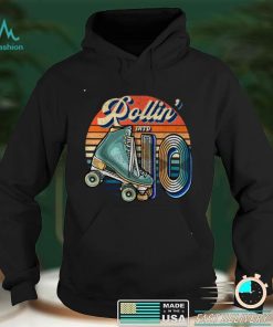 Rollin' into 10 Roller Skating Rink 10th Birthday Party Girl T Shirt