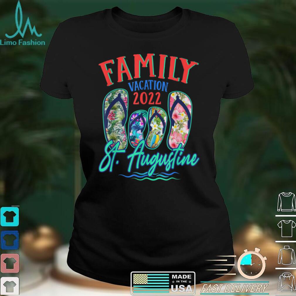 St. Augustine Florida Vacation 2022 Flip Flops Family Group T Shirt