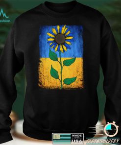 Sunflower Ukrainian Flag Vintage Shirt Stand With Ukraine Pullover Hoodie