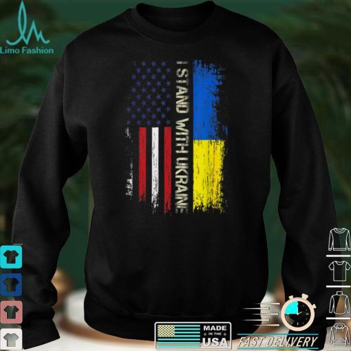 Support Ukraine I Stand With Ukraine Ukrainian Flag Vintage T Shirt