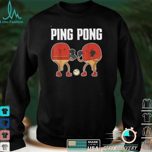 Table Tennis Bat Boxing Gloves Boxing Table Tennis T Shirt