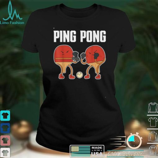 Table Tennis Bat Boxing Gloves Boxing Table Tennis T Shirt