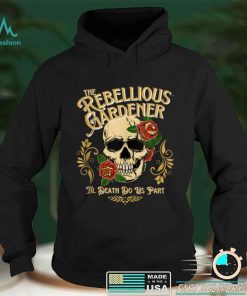 Til Death Do Us Part Rebellious Gardener Skull Roses Art Tank Top