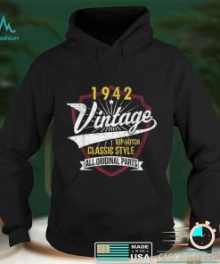 Turning 80 Birthday Decorations Men 80th BDay 1942 Birthday T Shirt sweater shirt