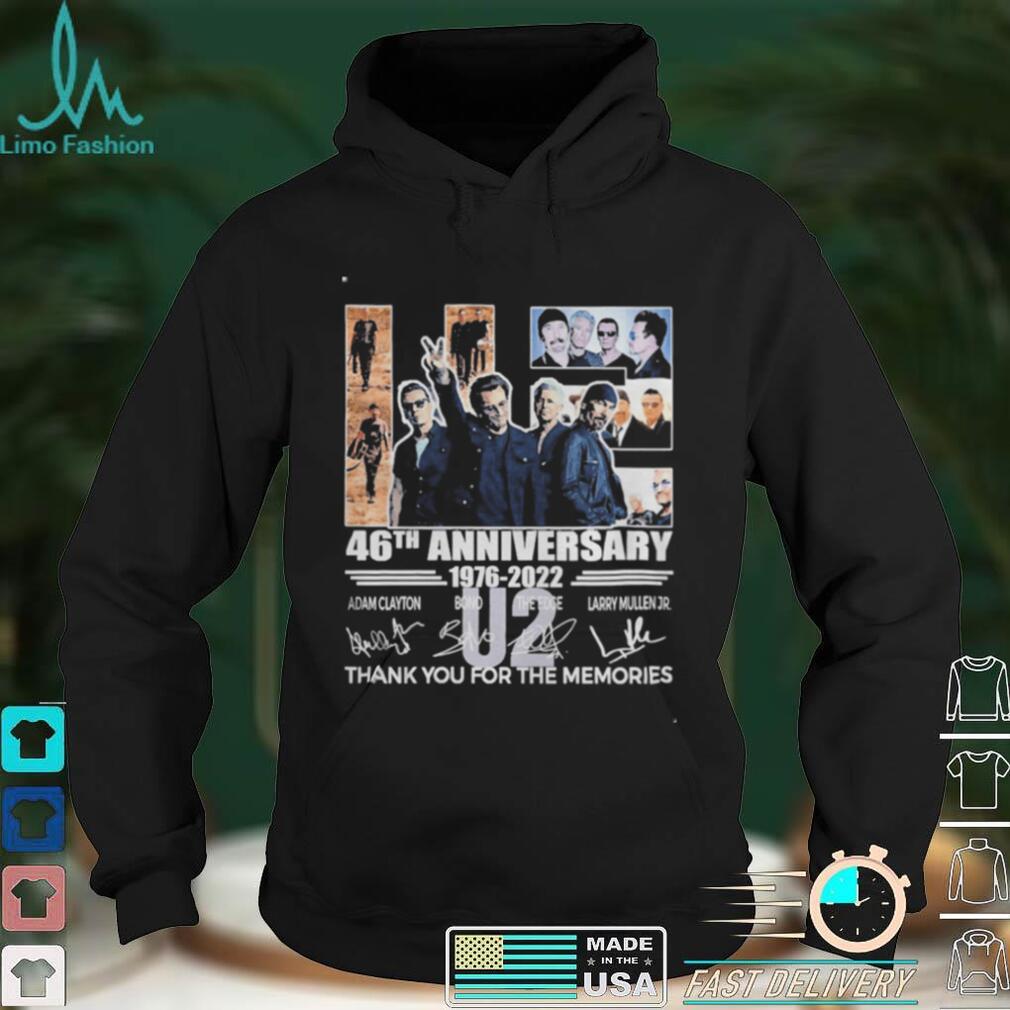 U2 46th Anniversary 1876 2022 Signature Thank You For The Memories Shirt