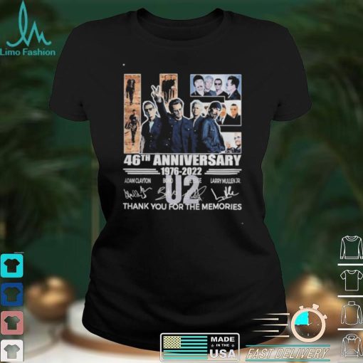 U2 46th Anniversary 1876 2022 Signature Thank You For The Memories Shirt