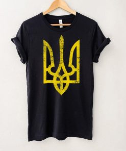 Ukraine Pride Shirt Retro Vintage Style Trident T shirt