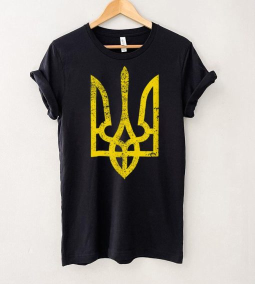 Ukraine Pride Shirt Retro Vintage Style Trident T shirt