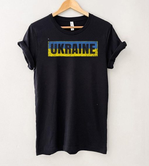 Ukrainian National Flag Vintage Ukraine Map Country Gift T Shirt