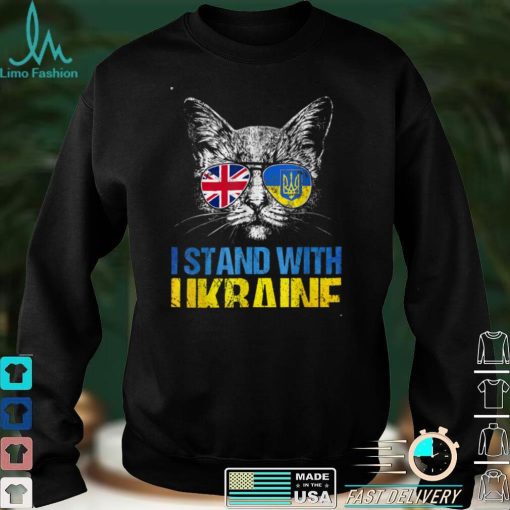 United Kingdom Stands With Ukraine Ukrainian Flag Vintage T Shirt