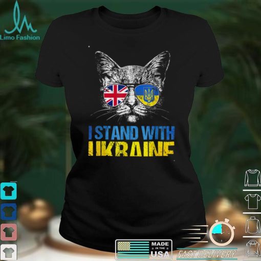 United Kingdom Stands With Ukraine Ukrainian Flag Vintage T Shirt