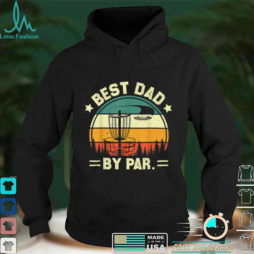 Vintage Best Dad By Par Disk Golf Dad Father's Day T Shirt