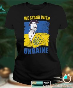 Vintage I Stand With Ukraine Support Ukrainians Warrior Flag Long Sleeve T Shirt