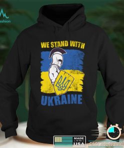 Vintage I Stand With Ukraine Support Ukrainians Warrior Flag Long Sleeve T Shirt