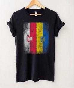 Vintage Poland Ukraine Polish Ukrainian Flag T Shirt