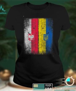 Vintage Poland Ukraine Polish Ukrainian Flag T Shirt