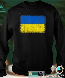 Vintage Ukraine Ukrainian Flag Pride T Shirt