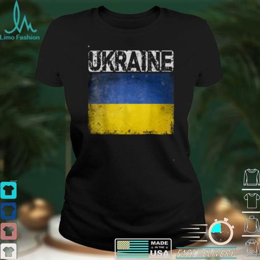 Vintage Ukraine _ Ukrainian Flag Pride Gift T Shirt