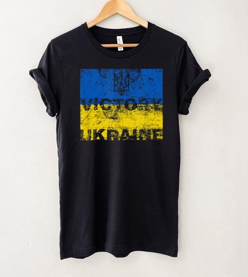 Vintage Victory for Ukraine Flag Symbol T Shirt