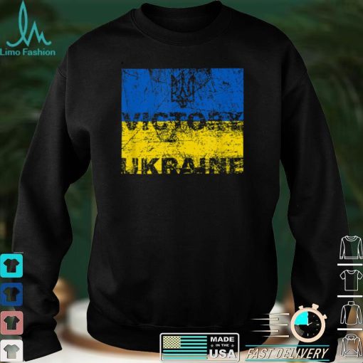 Vintage Victory for Ukraine Flag Symbol T Shirt