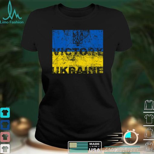 Vintage Victory for Ukraine Flag Symbol T Shirt