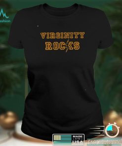 Virginity Rocks Unisex T shirt