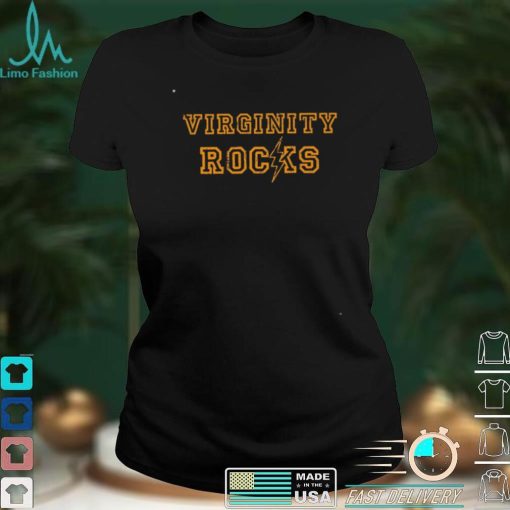 Virginity Rocks Unisex T shirt