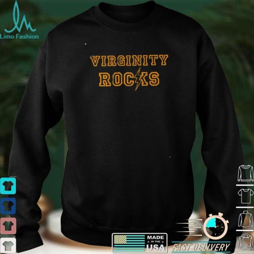 Virginity Rocks Unisex T shirt