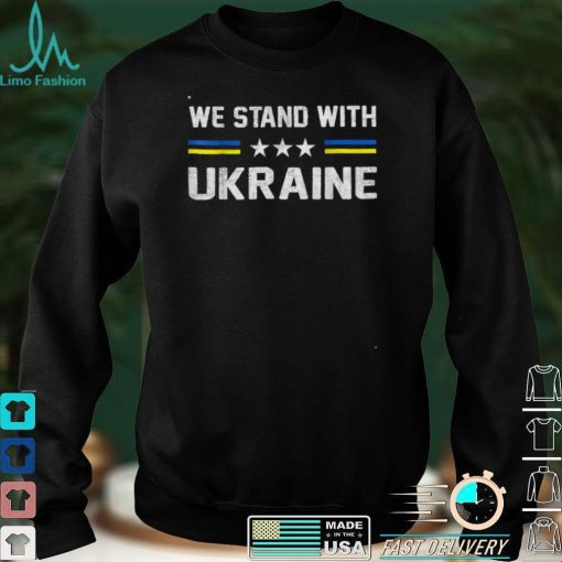 We Stand With Ukraine Vintage Ukraine Support Ukraine Flag T Shirt