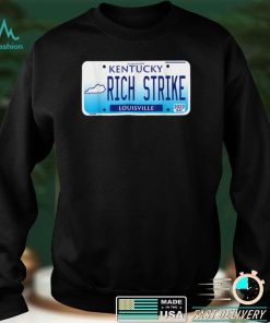 2022 Derby Winner Rich Strike License Plate Graphic Horses T Shirt