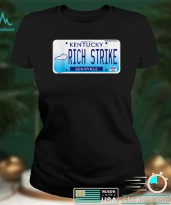 2022 Derby Winner Rich Strike License Plate Graphic Horses T Shirt