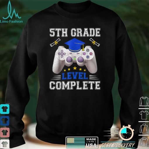 5th Grade Level Complete Gamer Class Of 2022 Graduation Gift T Shirt